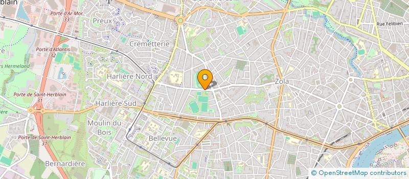 localisation de l'entreprise VELO SPORT NANTAIS RUGBY à NANTES