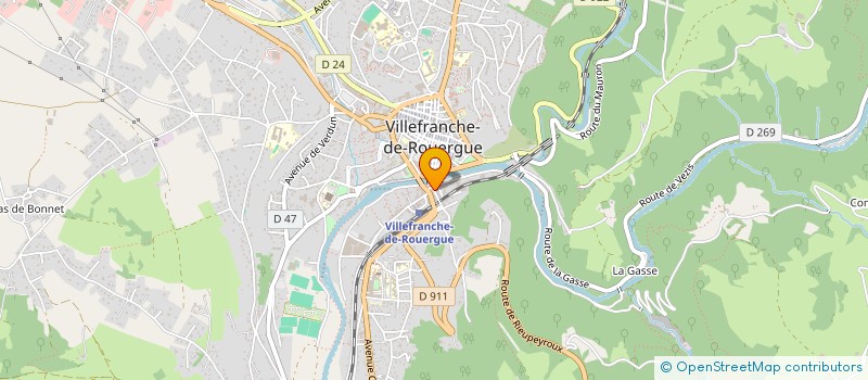 localisation de l'entreprise VELO SPORT VILLEFRANCHOIS  VILLEFRANCHE-DE-ROUERGUE