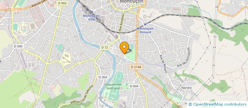 localisation de l'entreprise VELO SPORTS MONTLUCONNAIS  MONTLUCON