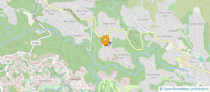 localisation de l'entreprise VELO SPRINT BIOTOIS  BIOT