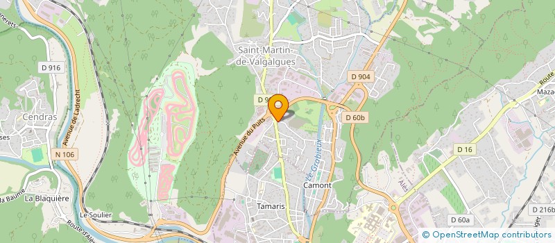 localisation de l'entreprise VELO SPRINT DU GRAND ALES  SAINT-MARTIN-DE-VALGALGUES