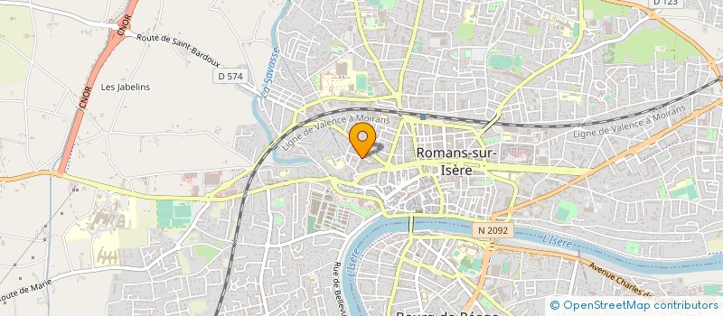 localisation de l'entreprise VELO SPRINT ROMANAIS PEAGEOIS  ROMANS-SUR-ISERE