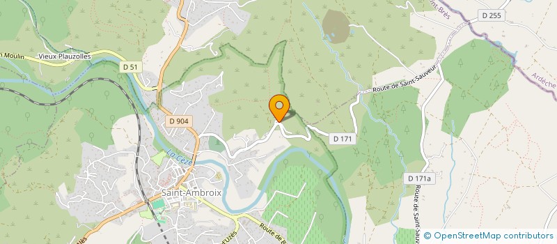 localisation de l'entreprise VELO SPRINT SAINT AMBROISIEN  SAINT-AMBROIX