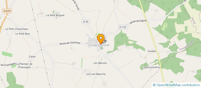 localisation de l'entreprise VELO SUD EST CHARENTE à FOUQUEBRUNE