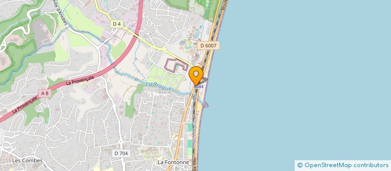 localisation de l'entreprise VELOBIKE 06  ANTIBES