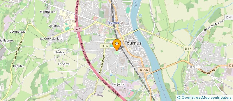 localisation de l'entreprise VELOCE  TOURNUS