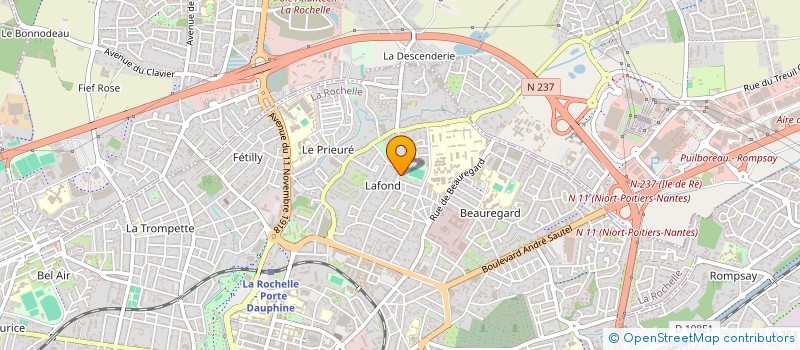 localisation de l'entreprise VELOCE CLUB CHARENTE OCEAN   LA ROCHELLE