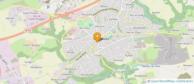 localisation de l'entreprise VELOCE CLUB GUIPAVASIEN à GUIPAVAS