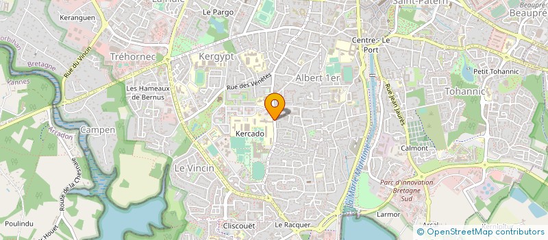 localisation de l'entreprise VELOCE VANNETAIS VOLLEY BALL à VANNES