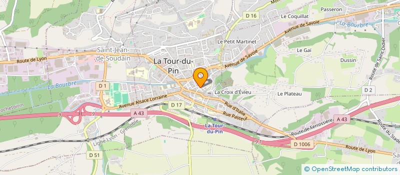 localisation de l'entreprise VELOCI FOOD  LA TOUR-DU-PIN