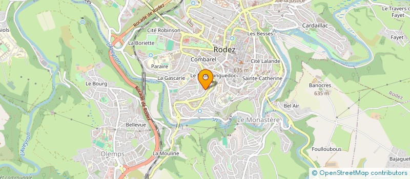 localisation de l'entreprise VELOCITE RODEZ AVEYRON  RODEZ