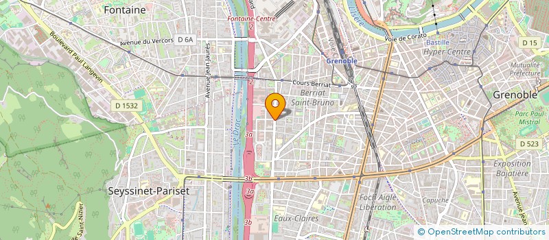 localisation de l'entreprise VELOCITE SERVICES à GRENOBLE