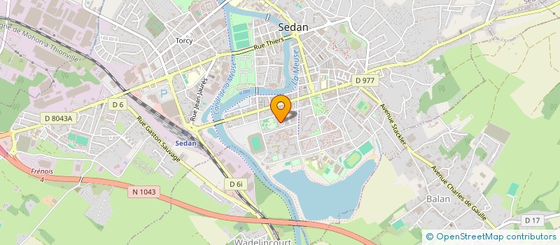 localisation de l'entreprise VELODROME SERVICES  SEDAN