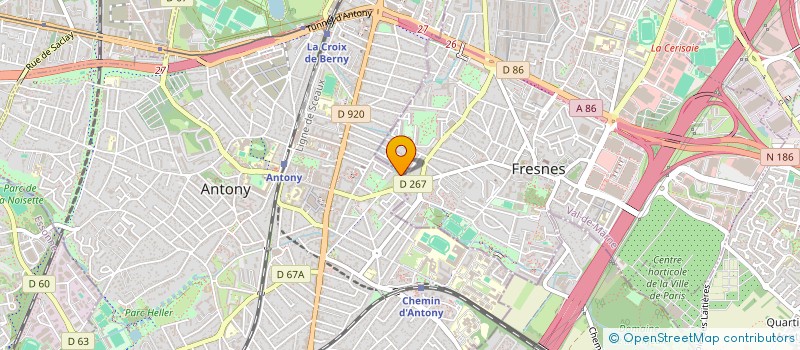 localisation de l'entreprise VELOMA à ANTONY