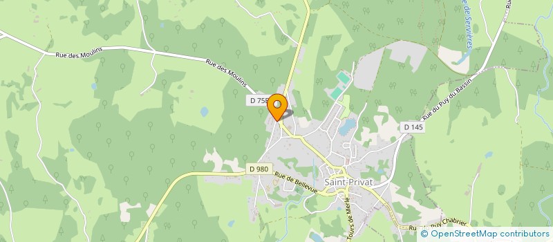 localisation de l'entreprise VELOPTIM  SAINT-PRIVAT