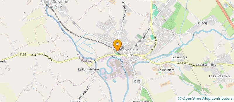 localisation de l'entreprise VELORAIL DE LA VALLEE DE LA VIRE  CONDE-SUR-VIRE