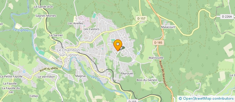 localisation de l'entreprise VELORAIL DU VELAY à LE CHAMBON-SUR-LIGNON