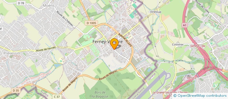 localisation de l'entreprise VELORUTION PAYS DE GEX à FERNEY-VOLTAIRE