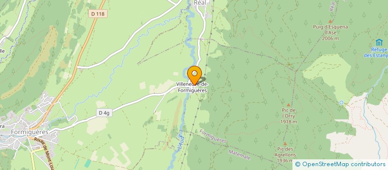 localisation de l'entreprise VELOS.CAPCIR  FORMIGUERES