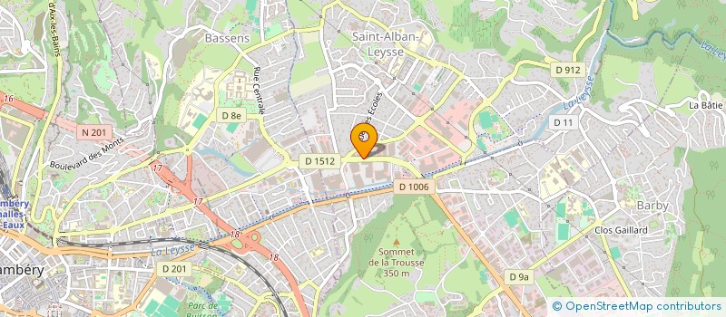 localisation de l'entreprise VELOS DES 4 VALLEES - V4V  ALBERTVILLE