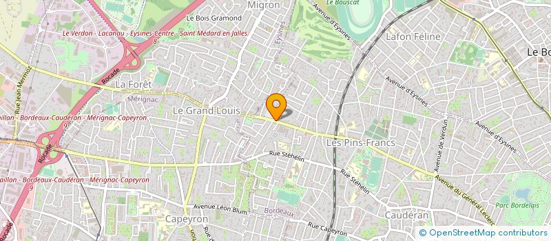 localisation de l'entreprise VELOSOPHY à BORDEAUX