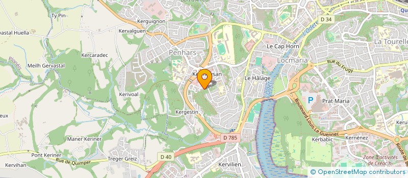 localisation de l'entreprise VELOURS FINANCE  QUIMPER