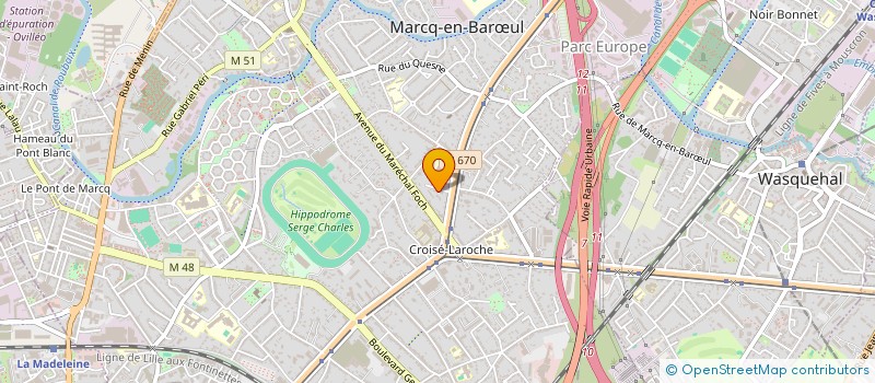 localisation de l'entreprise VELOX TEAM à MARCQ-EN-BARŒUL