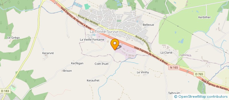 localisation de l'entreprise VELS PAYSAGE à LA TRINITE-SURZUR