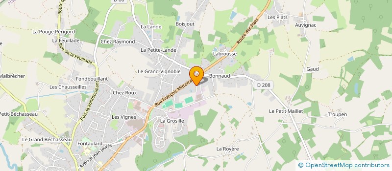 localisation de l'entreprise VELTHOR  ROCHECHOUART