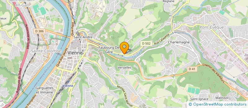 localisation de l'entreprise VELTOIT à VIENNE