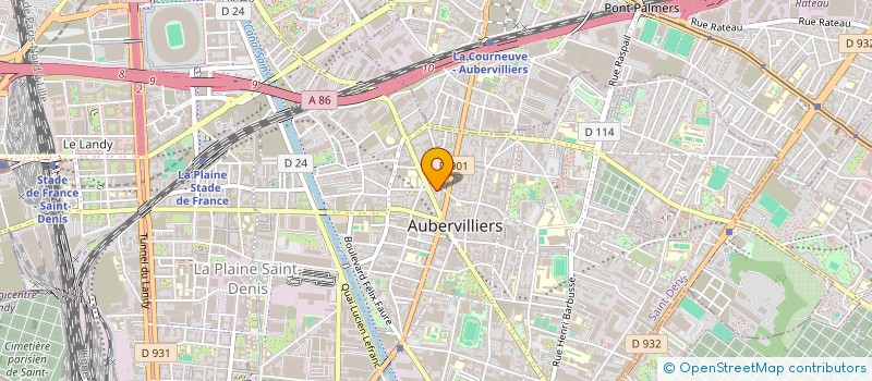 localisation de l'entreprise VELTYA  AUBERVILLIERS