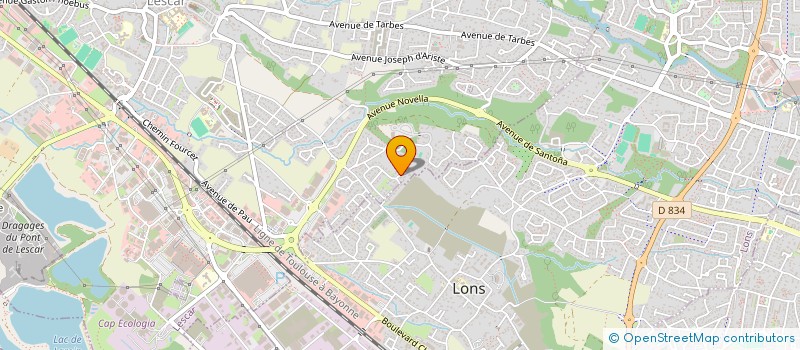 localisation de l'entreprise VELU LE TEICH  LESCAR