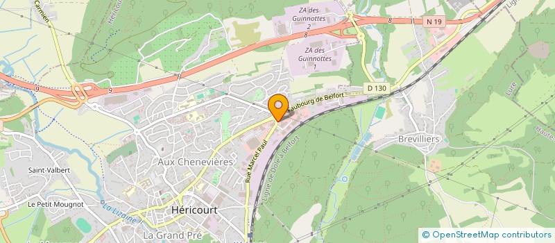 localisation de l'entreprise VELUGA  HERICOURT