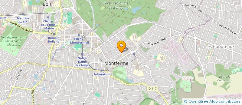 localisation de l'entreprise VELUM à MONTFERMEIL