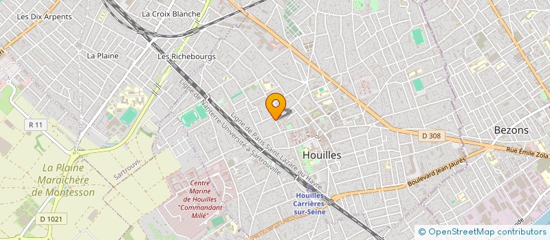 localisation de l'entreprise VELVET AND PURPLE  HOUILLES