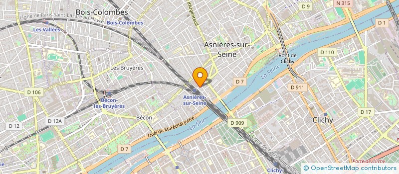 localisation de l'entreprise VELVET RUSH  ASNIERES-SUR-SEINE