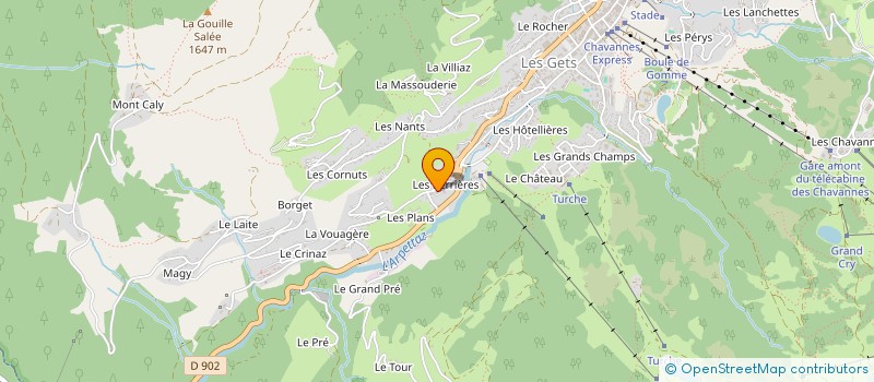 localisation de l'entreprise VELVETTE à LES GETS