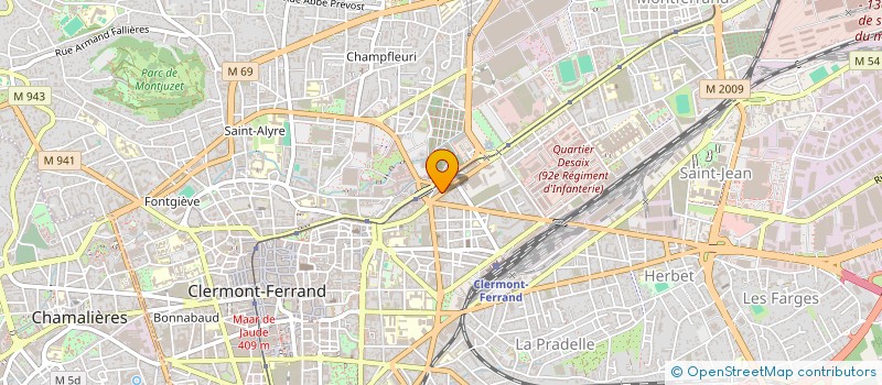 localisation de l'entreprise VELY  CLERMONT-FERRAND