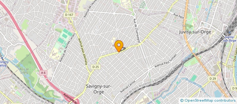 localisation de l'entreprise VELY DESIGN  SAVIGNY-SUR-ORGE
