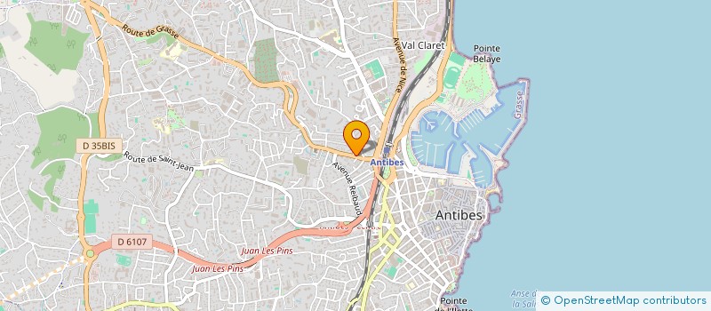 localisation de l'entreprise VEMA PEINTURES à ANTIBES