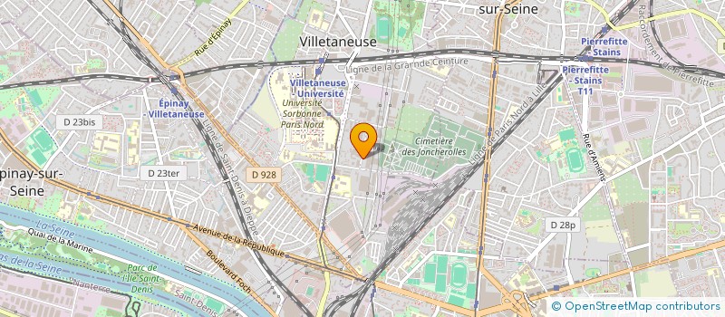localisation de l'entreprise VEMATEK  VILLETANEUSE