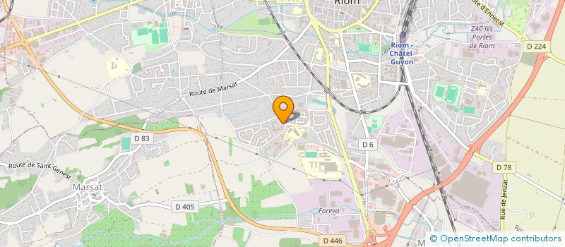 localisation de l'entreprise VEMEDIS RESEAU  RIOM