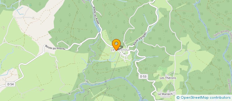 localisation de l'entreprise VEMPIRE  LE VINTROU