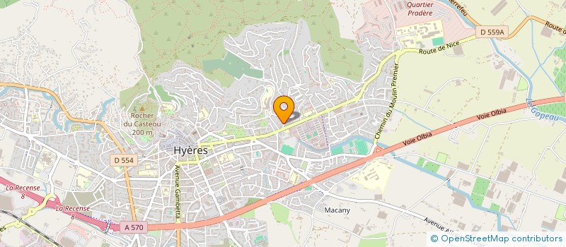 localisation de l'entreprise VENADOU à HYERES