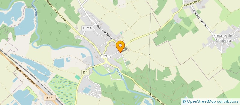 localisation de l'entreprise VENANCY  CLEREY