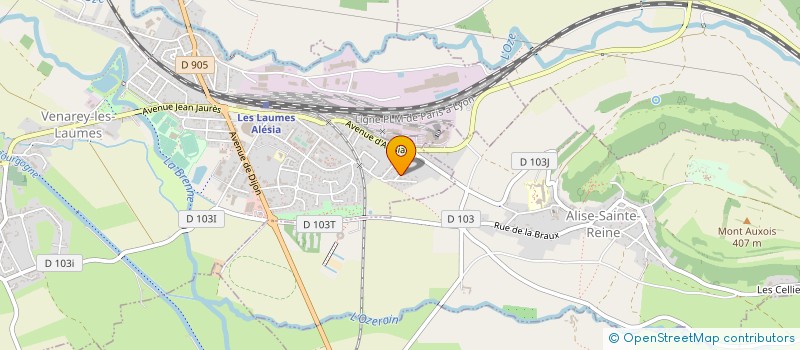 localisation de l'entreprise VENAREY LES LAUMES Y VIVRE Y REUSSIR  VENAREY-LES-LAUMES