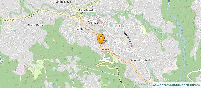 localisation de l'entreprise VENCE AUTO BILAN à VENCE