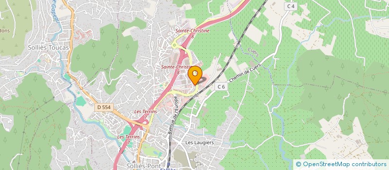 localisation de l'entreprise VENCE AZUR à SOLLIES-PONT