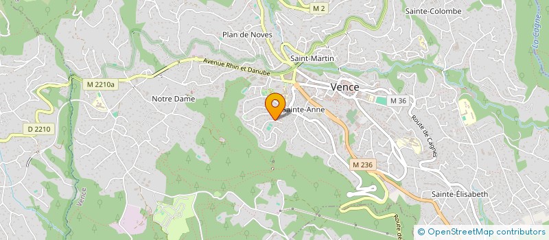 localisation de l'entreprise VENCE CHASSE TIR LOISIRS  VENCE