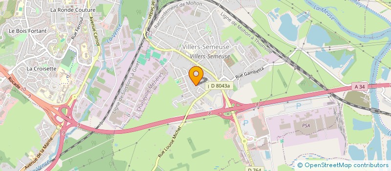 localisation de l'entreprise VENCE FLEURY  VILLERS-SEMEUSE